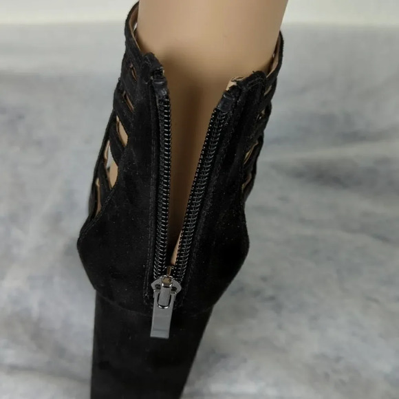 Franco Sarto Ankle Tie Sandals With Chunky High Heels The "Ernie" - Picture 7 of 17